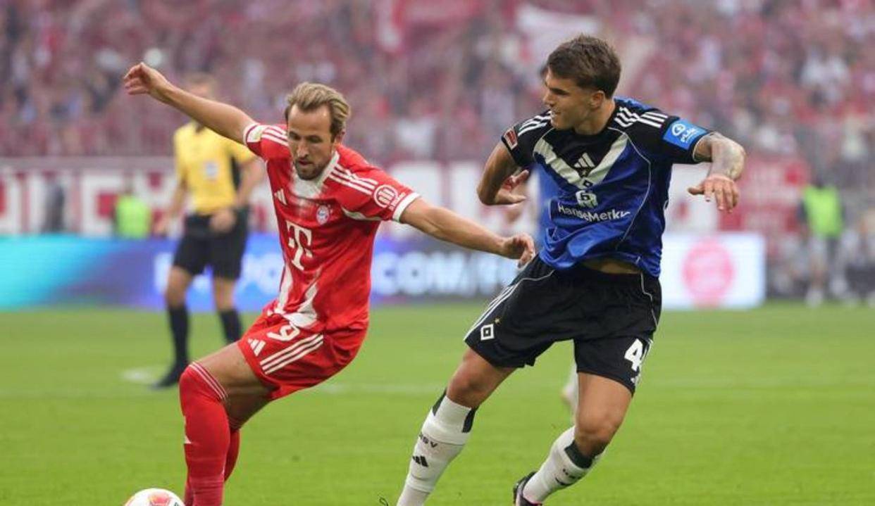 身价上亿凯恩替补47秒破门被吹，拜仁9人苦战德甲天王山